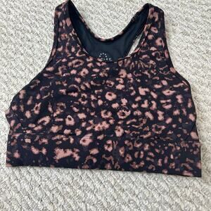 VARLEY Berkeley Animal Print Sports Bra Size XS Activewear Workout